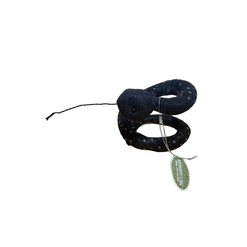 Midwest-CBK Halloween Black Snake Wine Collar Or Decor Item.